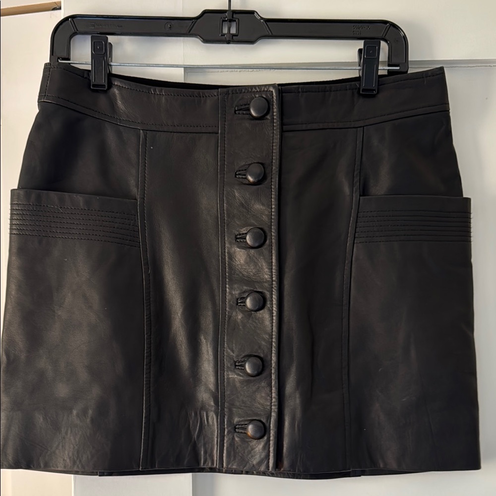 Sézane leather mini skirt French size 38